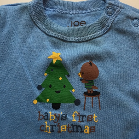 2/$12 3 Month Baby’s First Christmas Onesie, Sleeper and Hat Set - Picture 4 of 12